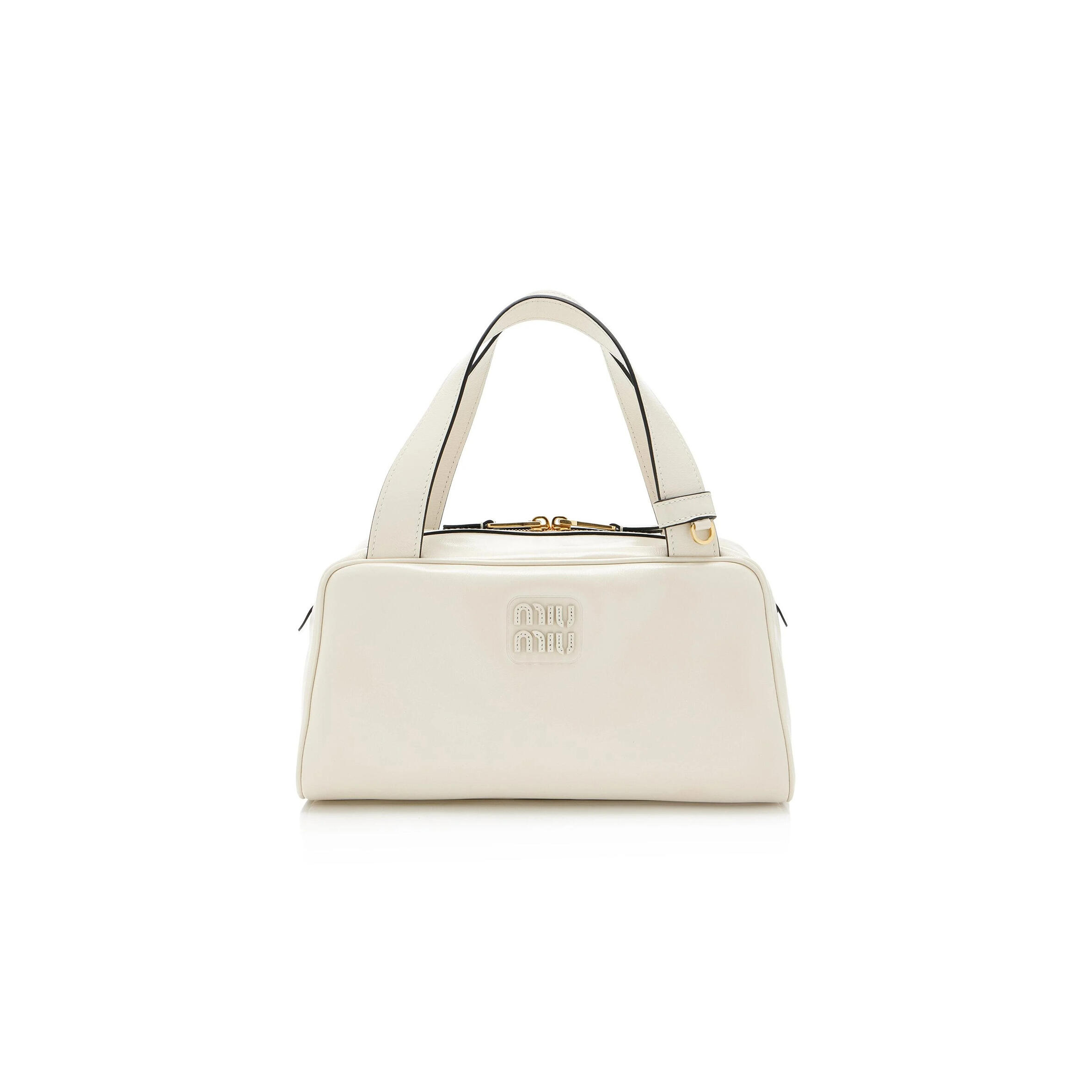 M1v M1v BAULETTO GLOSSY LEATHER TOP-HANDLE BAG 5BB182 (28*15*13cm)